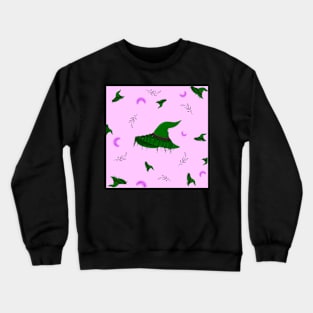 Nature Witch Pattern Crewneck Sweatshirt